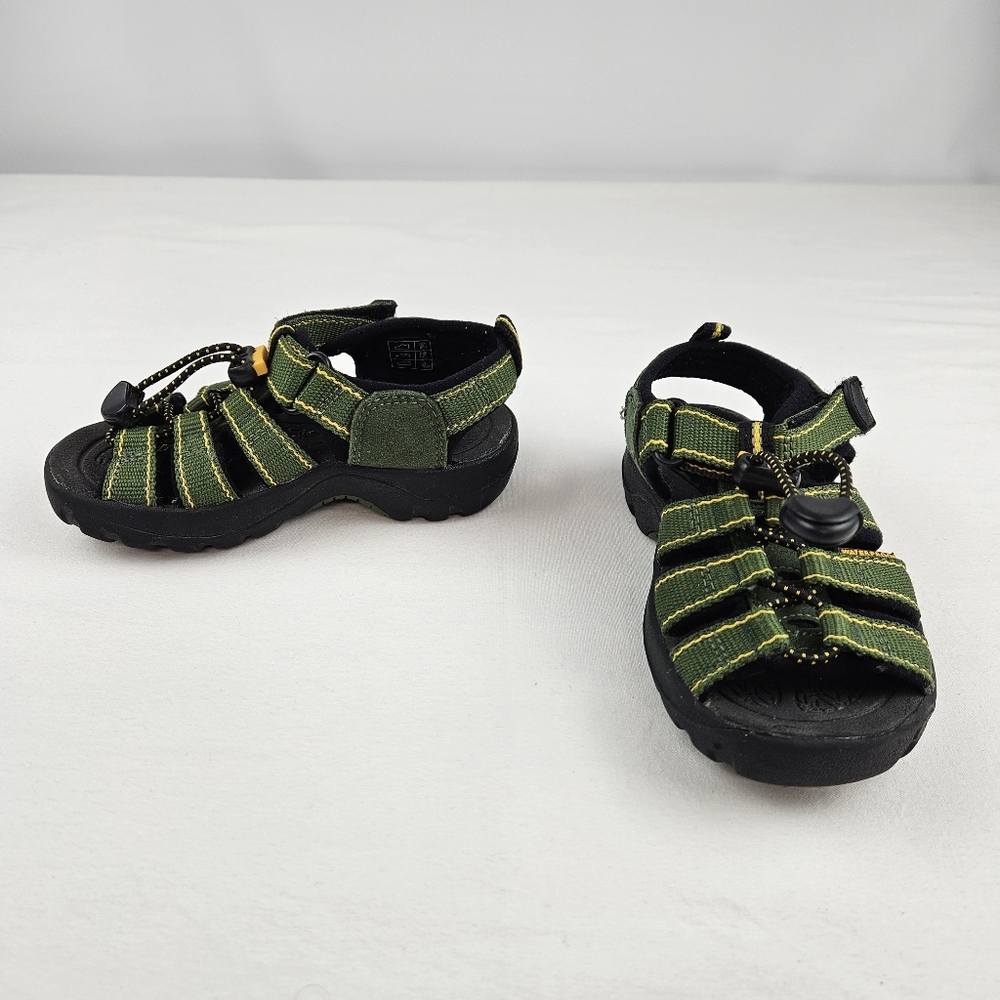 Green and Black Toddler Keen Sandals